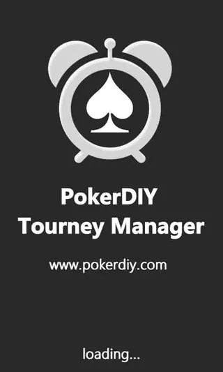 Original PokerDIY Tourney Manager mobile splash screen